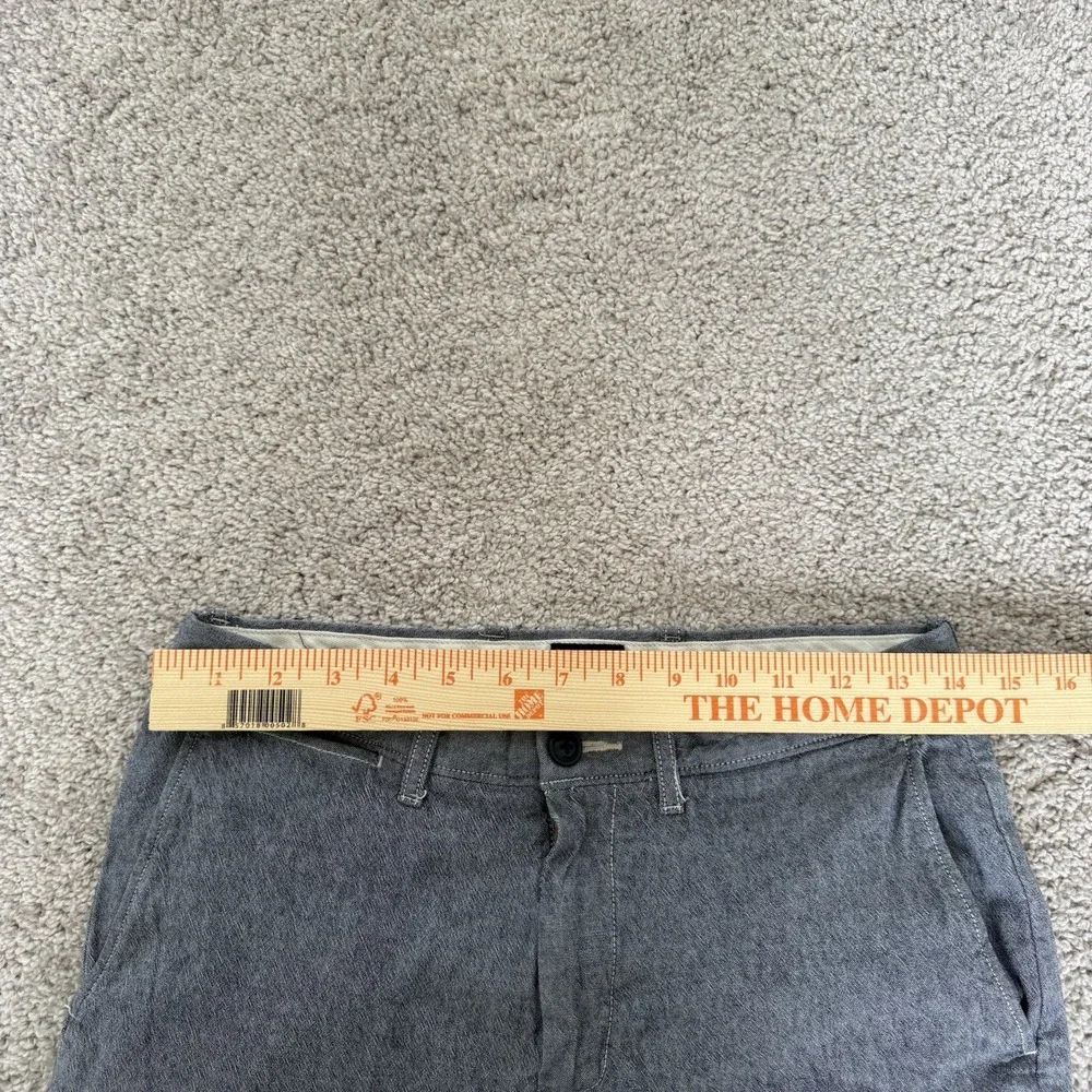 J Crew Stretch‎ 484 Slim Blue Chambray Chino Pants Size W28 L 32